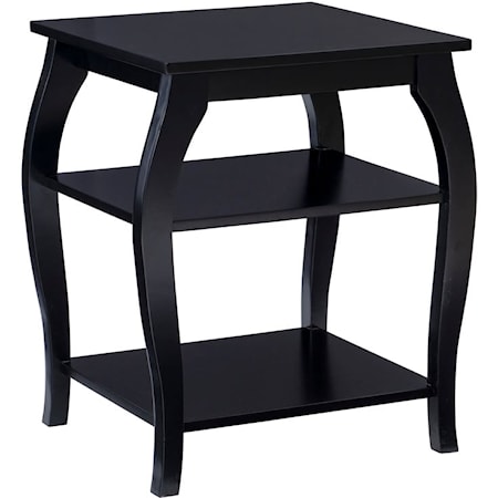 Transitional Side Table- Black