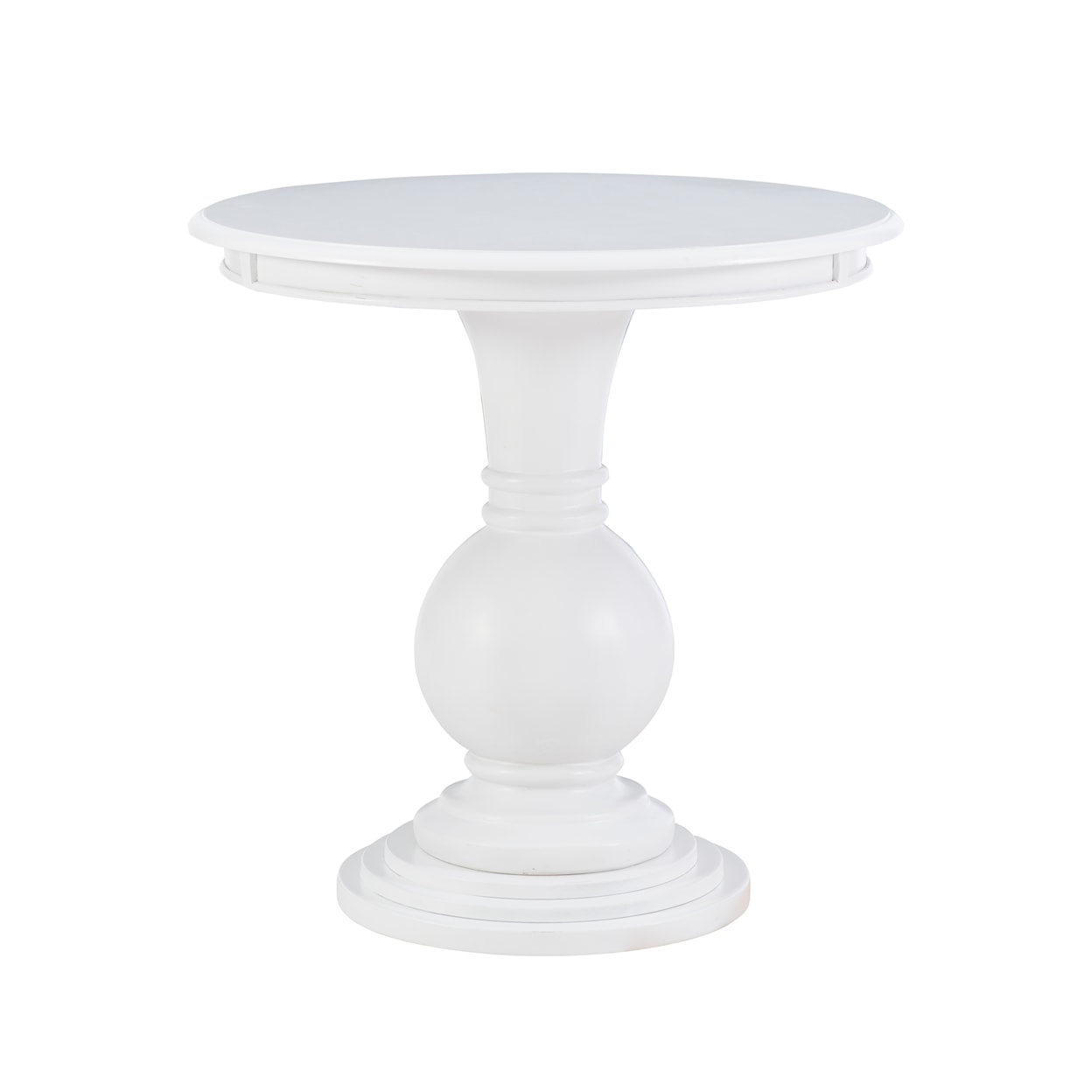 Powell ADELINE Adeline Round Accent Table White