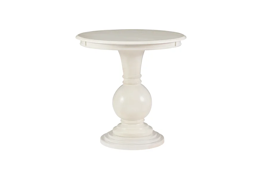 ADELINE Adeline Round Accent Table Cream by Powell at Lynn's Furniture & Mattress