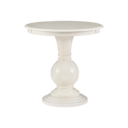 Adeline Round Accent Table Cream