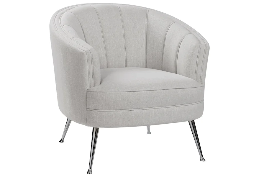 Accent Furniture - Accent Chairs Janie Mid-Century Accent Chair by Uttermost at Swann's Furniture & Design