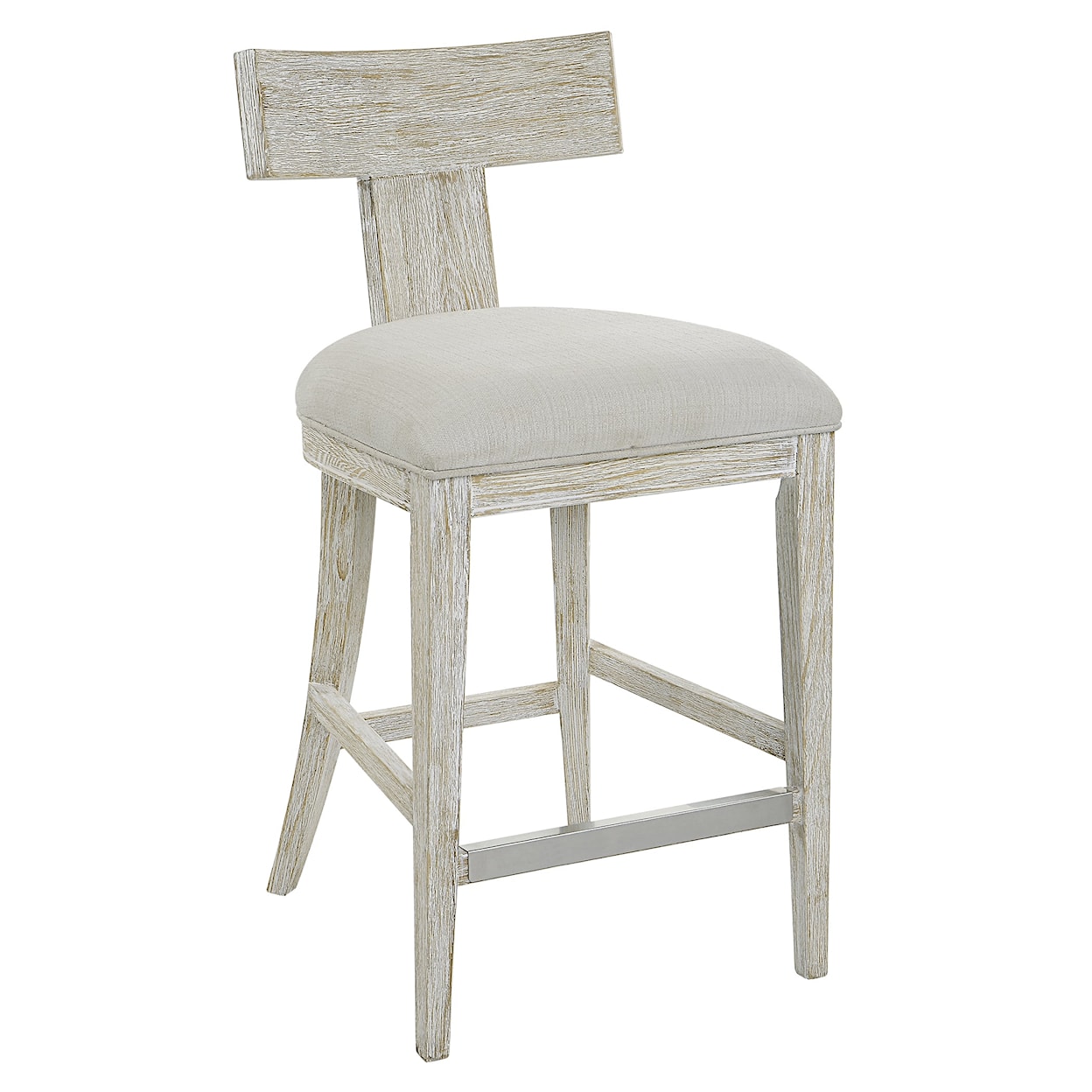 Uttermost Idris Idris White Counter Stool