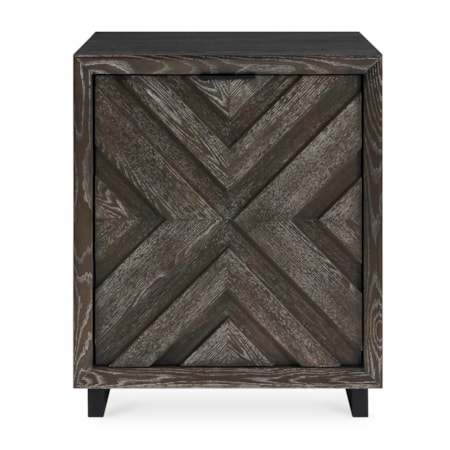 Barrett Dark Charcoal Oak Cabinet