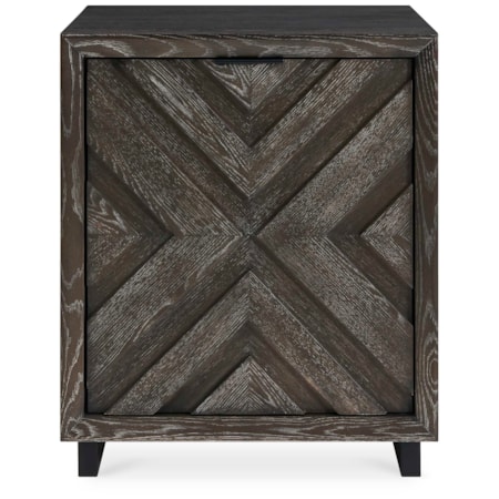 Barrett Dark Charcoal Oak Cabinet