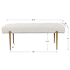 Uttermost Olivier Olivier White Bench