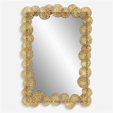 Ripley Gold Lotus Mirror