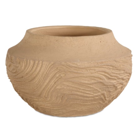 Sandstone Flow Small Terracotta Vase