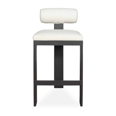 Bolster Back Outdoor Bar Stool