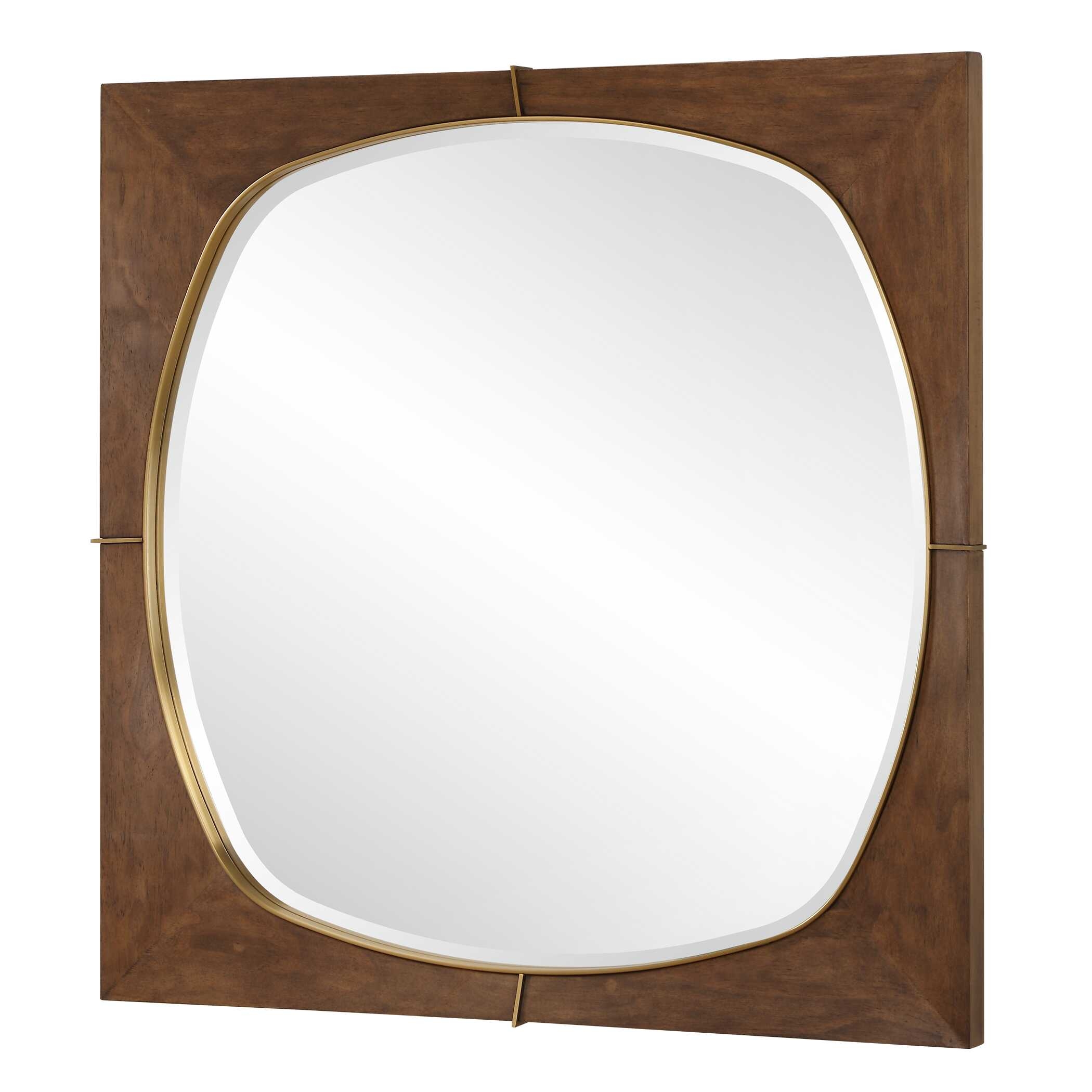 Uttermost Garonne Garonne Square Walnut Mirror