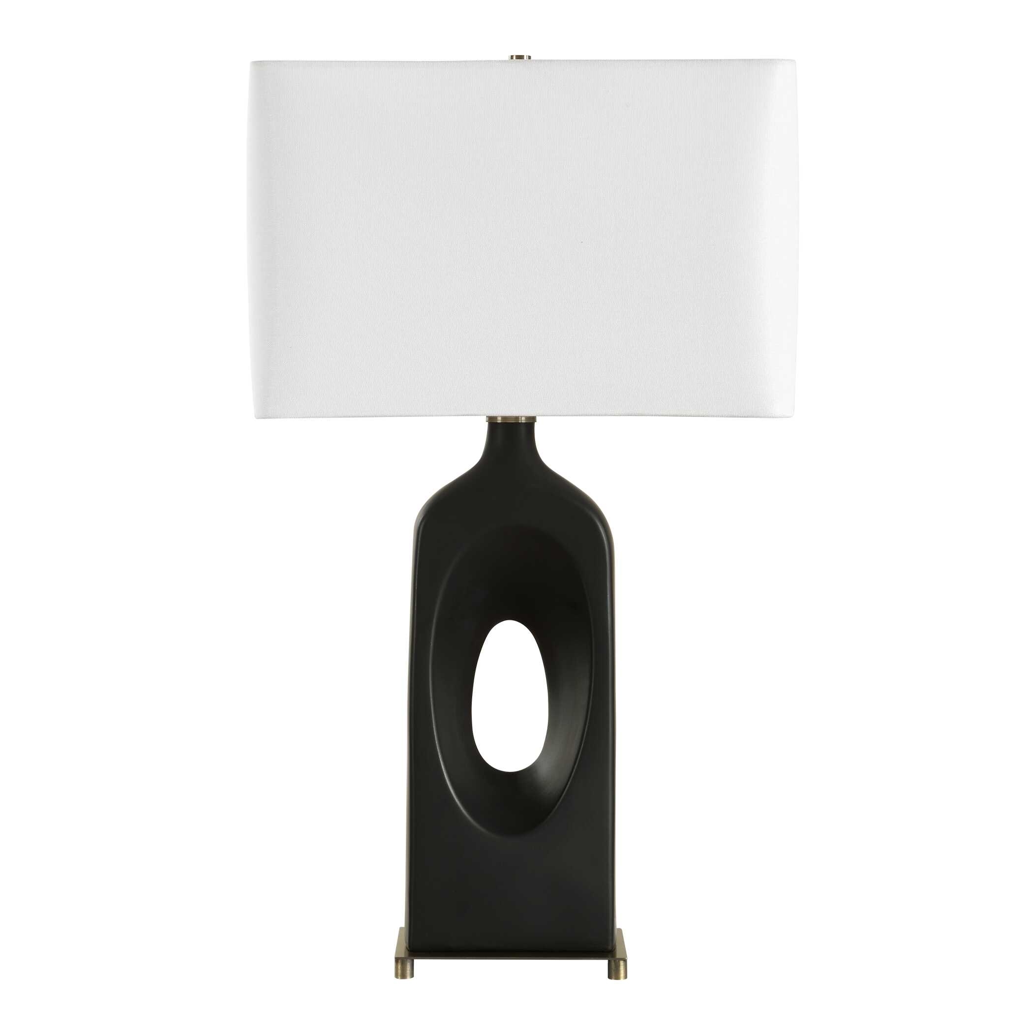 Uttermost Void Void Matte Black Table Lamp