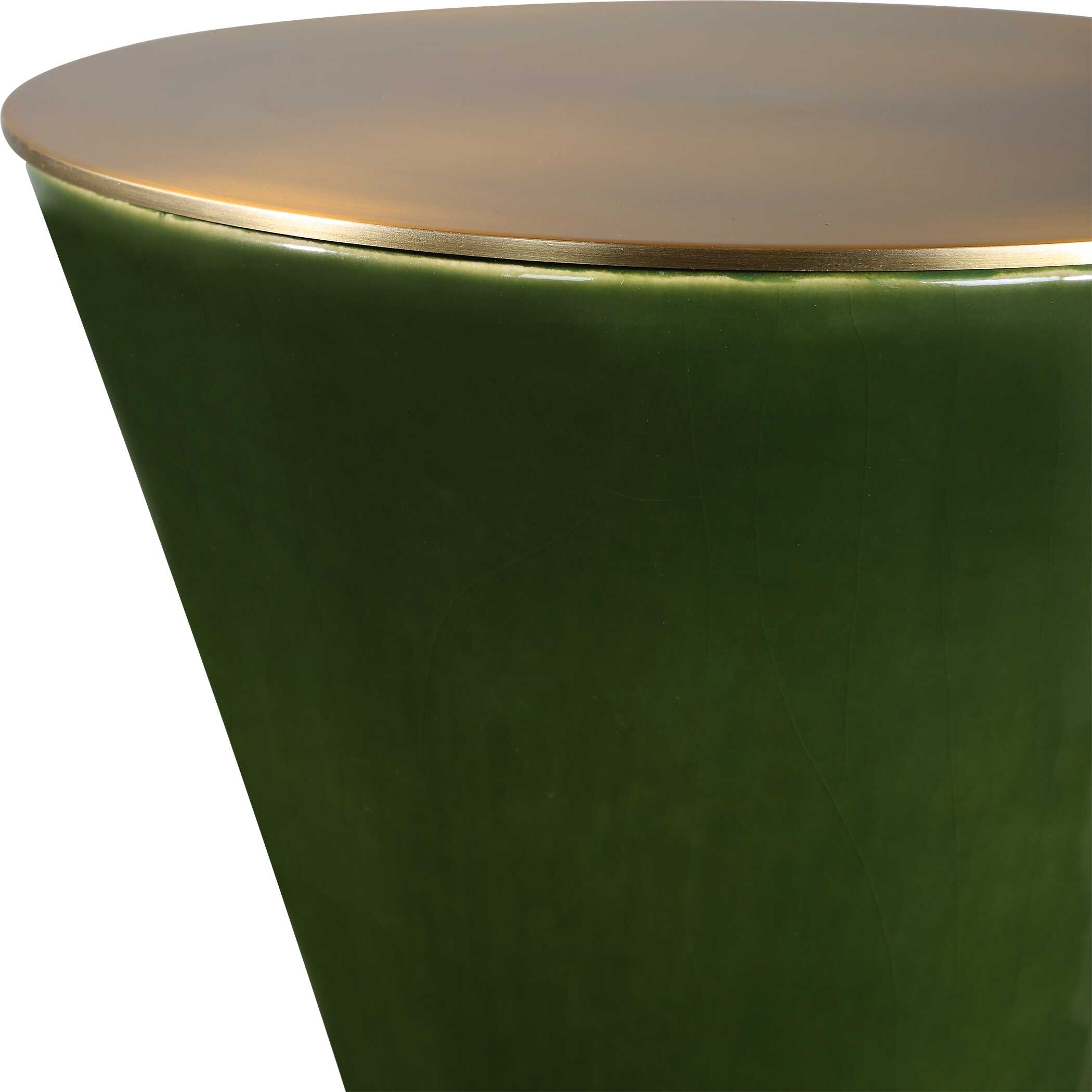 Ronde Jade Green Drink Table