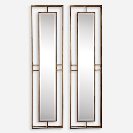 Rutledge Gold Mirrors S/2