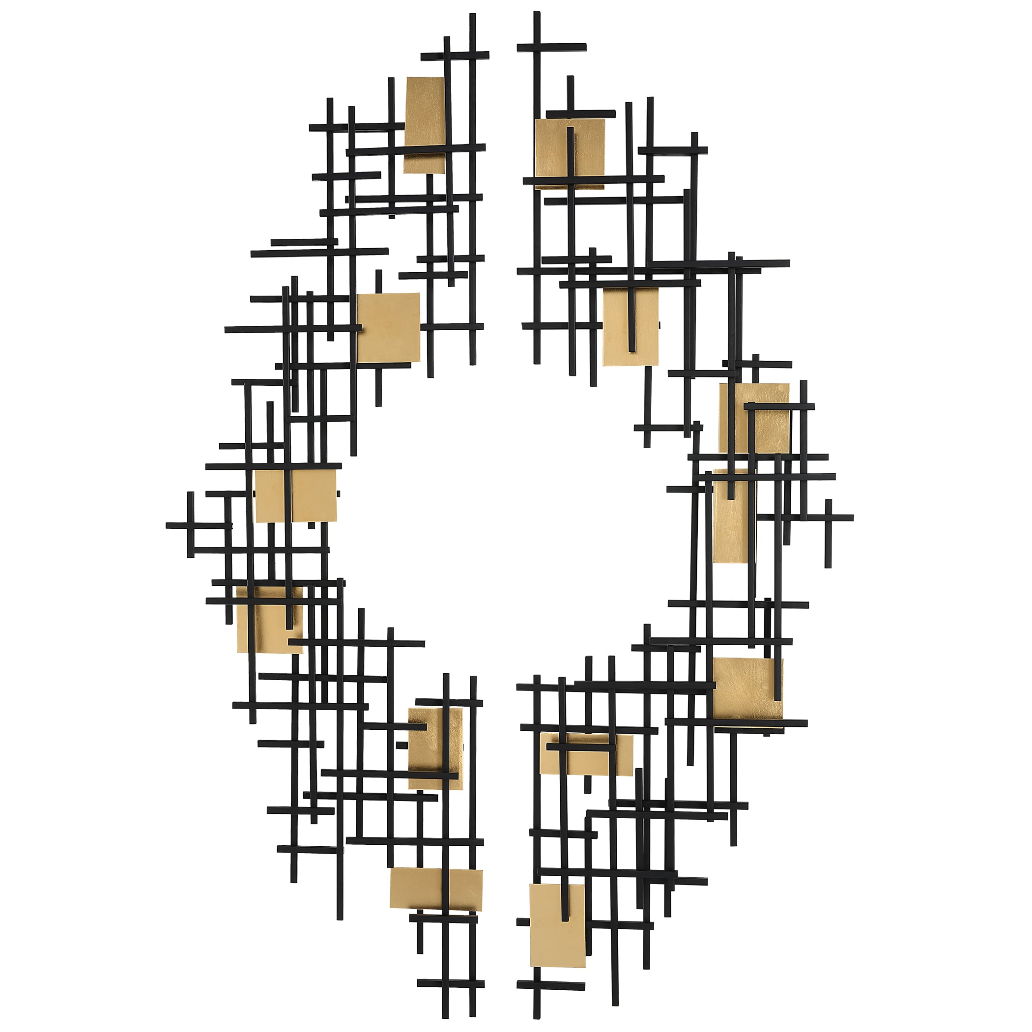 Reflection Metal Grid Wall Decor S/2