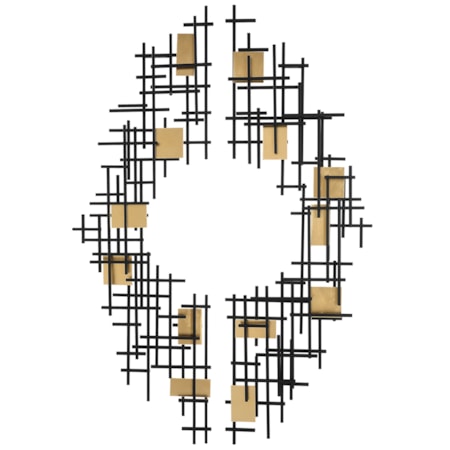 Reflection Metal Grid Wall Decor S/2