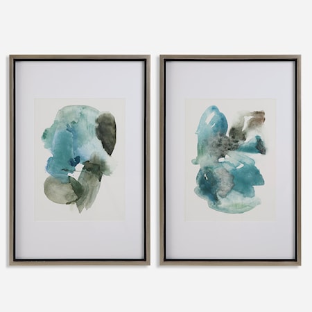 Blueprints Watercolor Prints Set Of 2