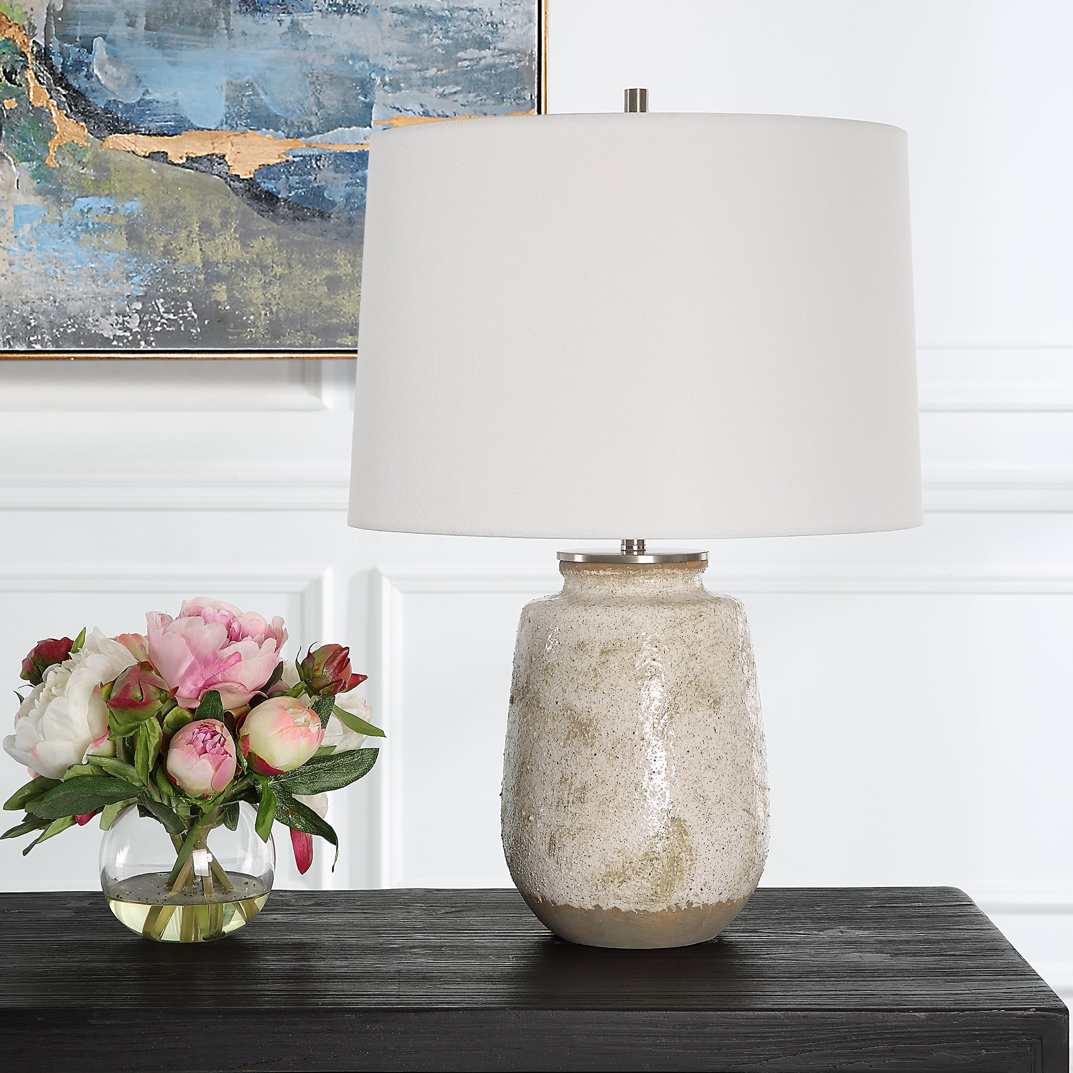 Medan Taupe &amp; Gray Table Lamp