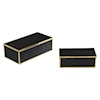 Uttermost Accessories - Boxes Ukti Alligator Patterned Boxes Set of 2