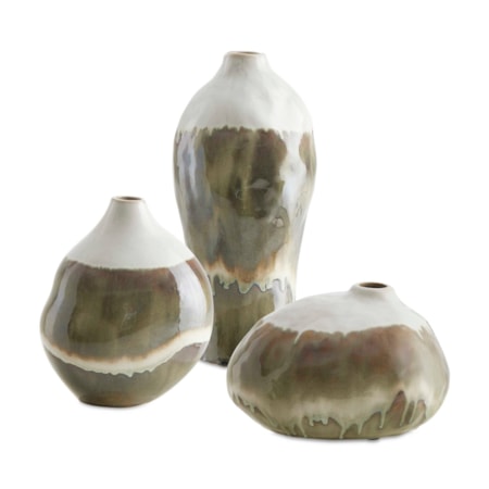 Earthflow Glazed Outdoor Vases