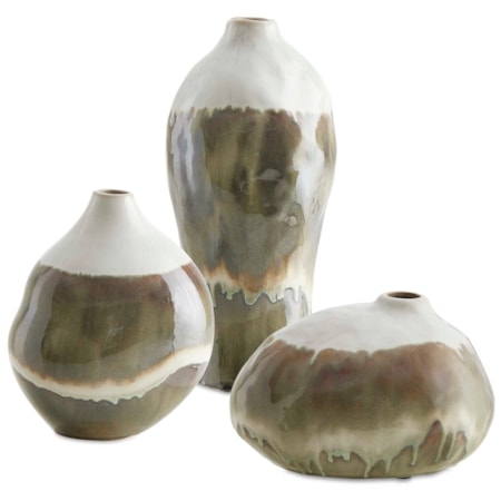 Earthflow Glazed Outdoor Vases