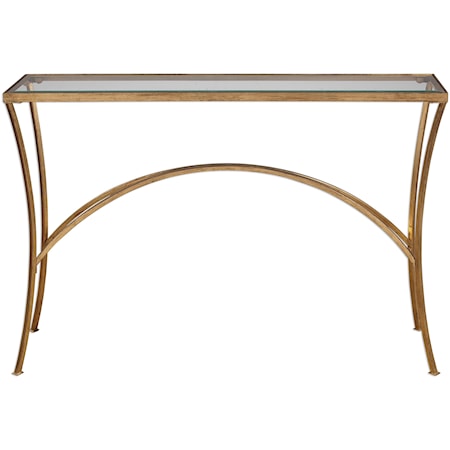 Alayna Gold Console Table