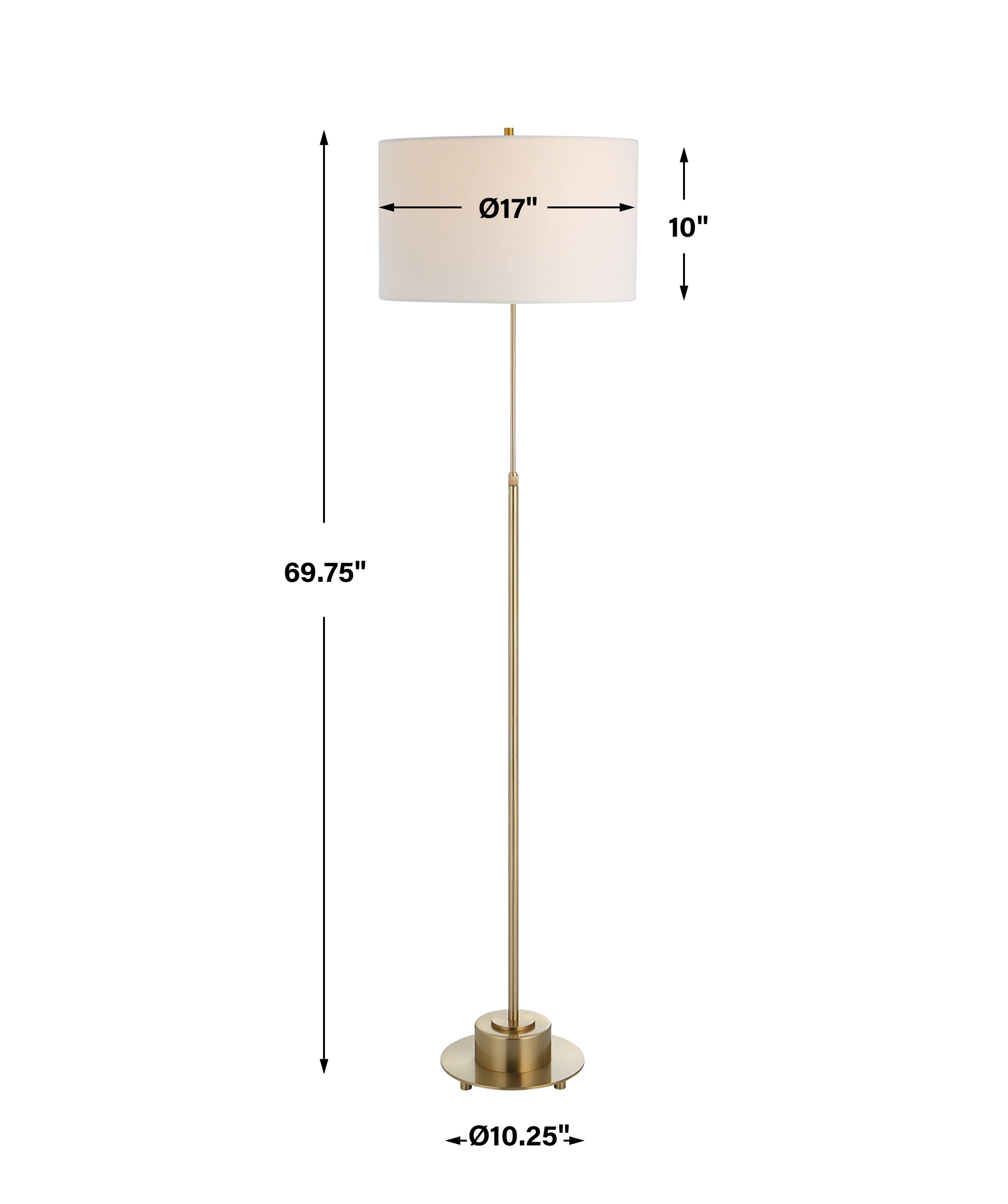 Uttermost Prominence Prominence Brass Floor Lamp