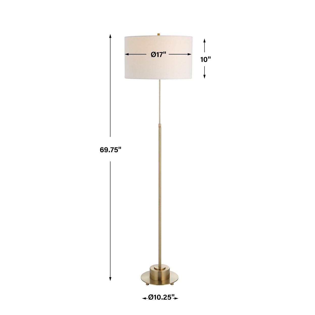 Uttermost Prominence Prominence Brass Floor Lamp