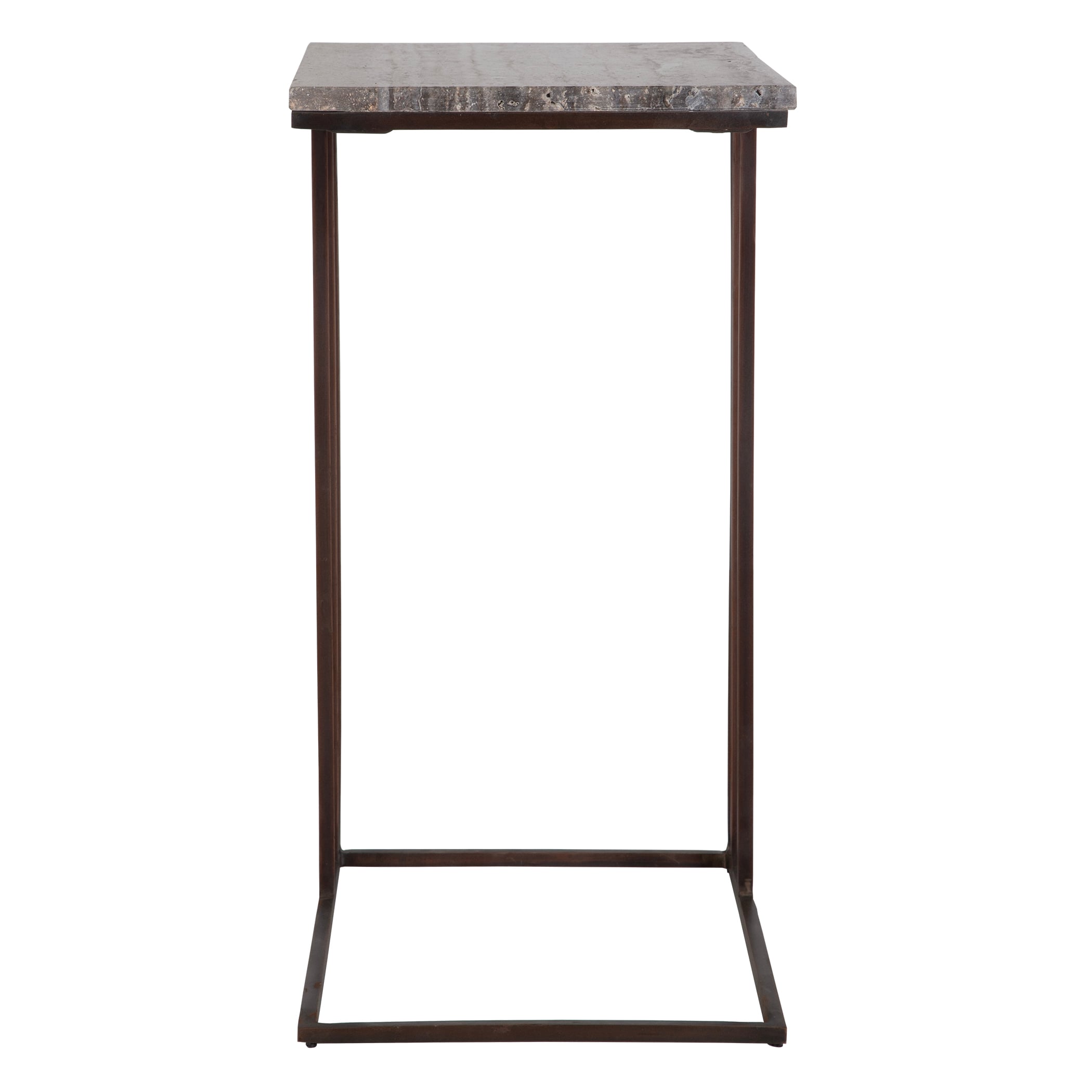 Theodore Travertine Accent Table