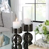 Uttermost Tilston Tilston Gunmetal Candleholders Set/2