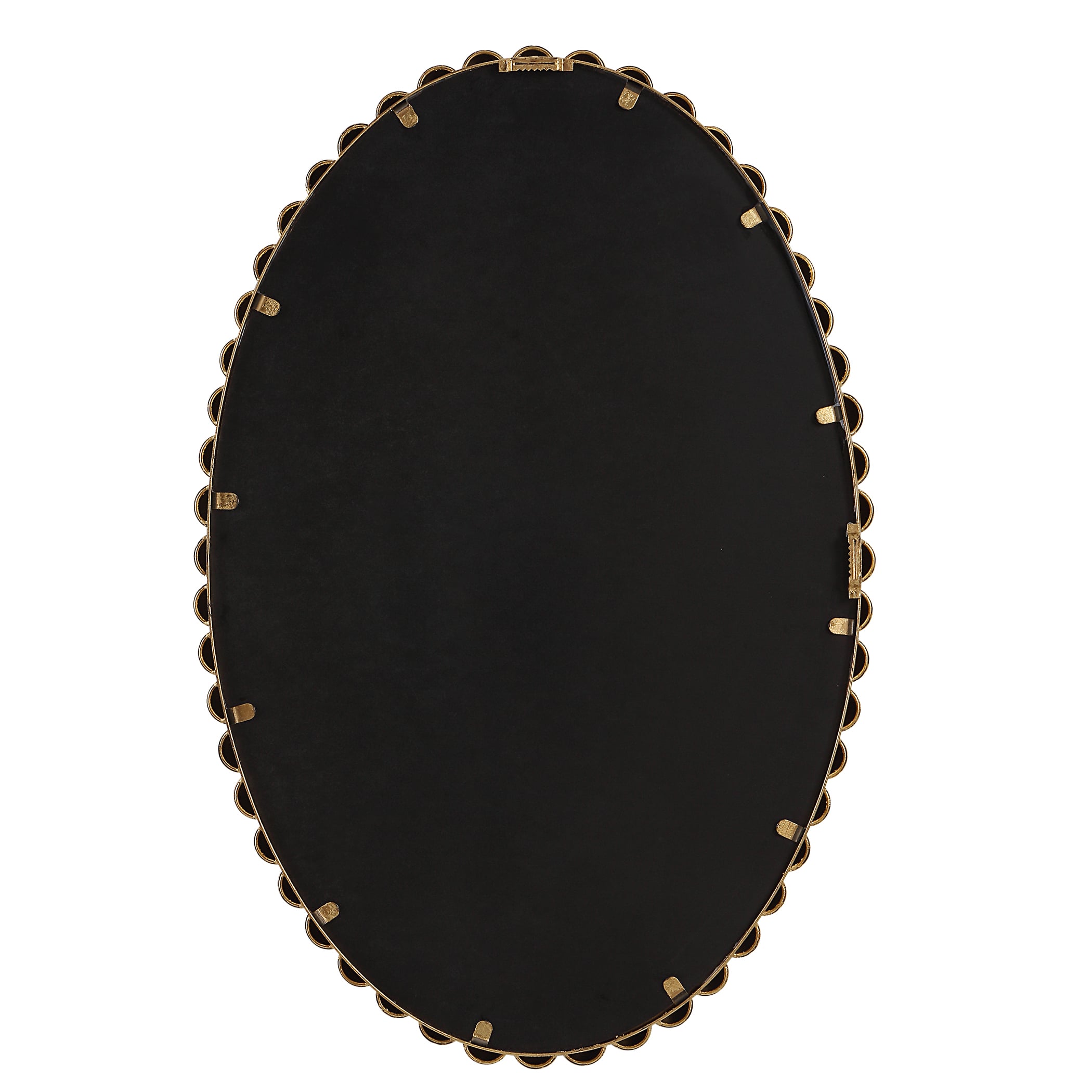 Uttermost Serna Oval Wall Mirror with Gold Mirror Trim
