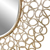 Uttermost Swirl Swirl Round Gold Mirror