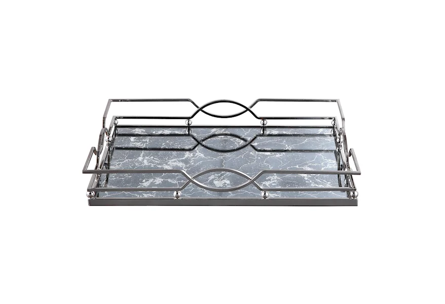 Accessories Eugenie Nickel Tray by Uttermost at Sheely's Furniture & Appliance