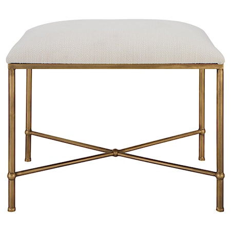 Avenham Small Gold Framed Bench