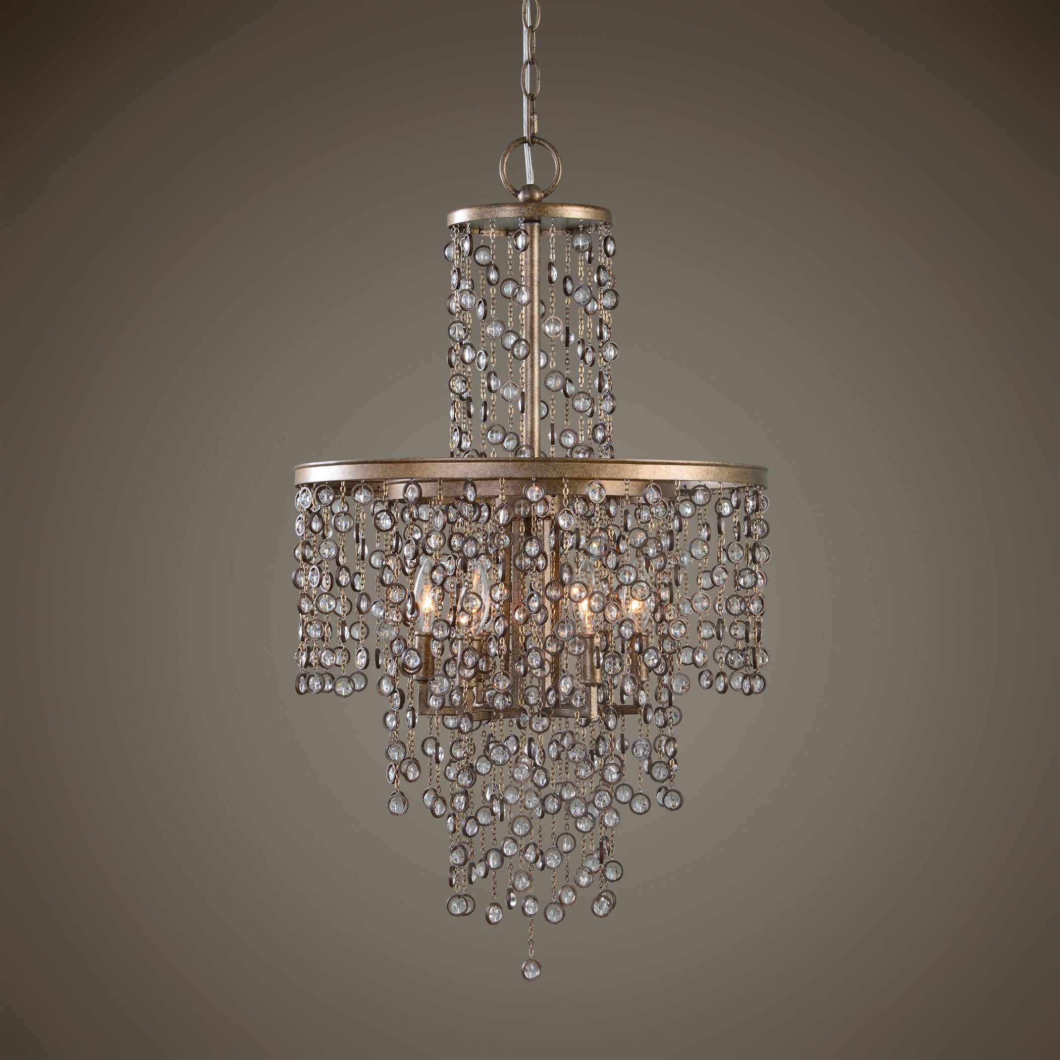 Uttermost Lighting Fixtures - Chandeliers Valka 6 Light Crystal Chandelier