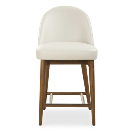 Stitches Leather Counter Stool
