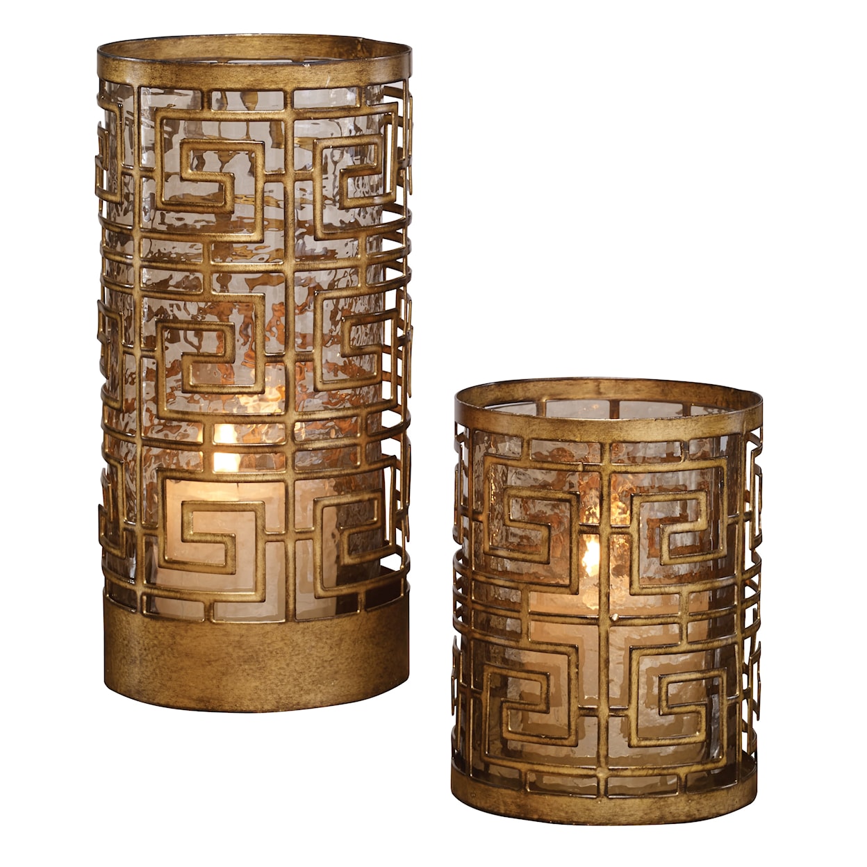Uttermost Accessories - Candle Holders Ruhi Hurricane Candleholders, S/2
