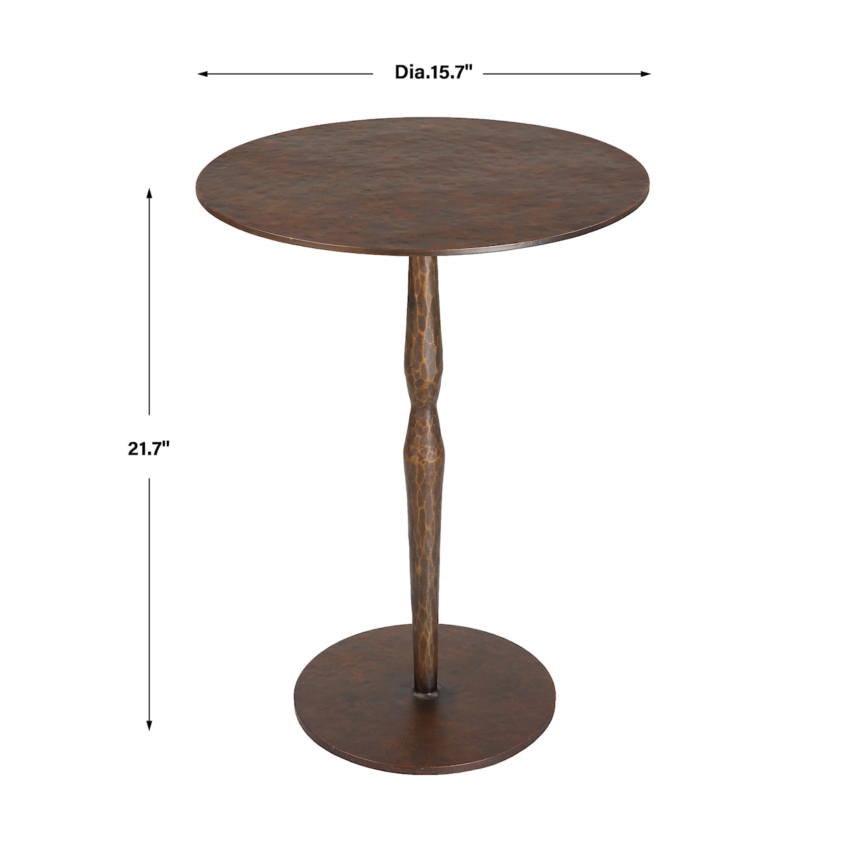 Uttermost Industria Industria Copper Bronze Accent Table