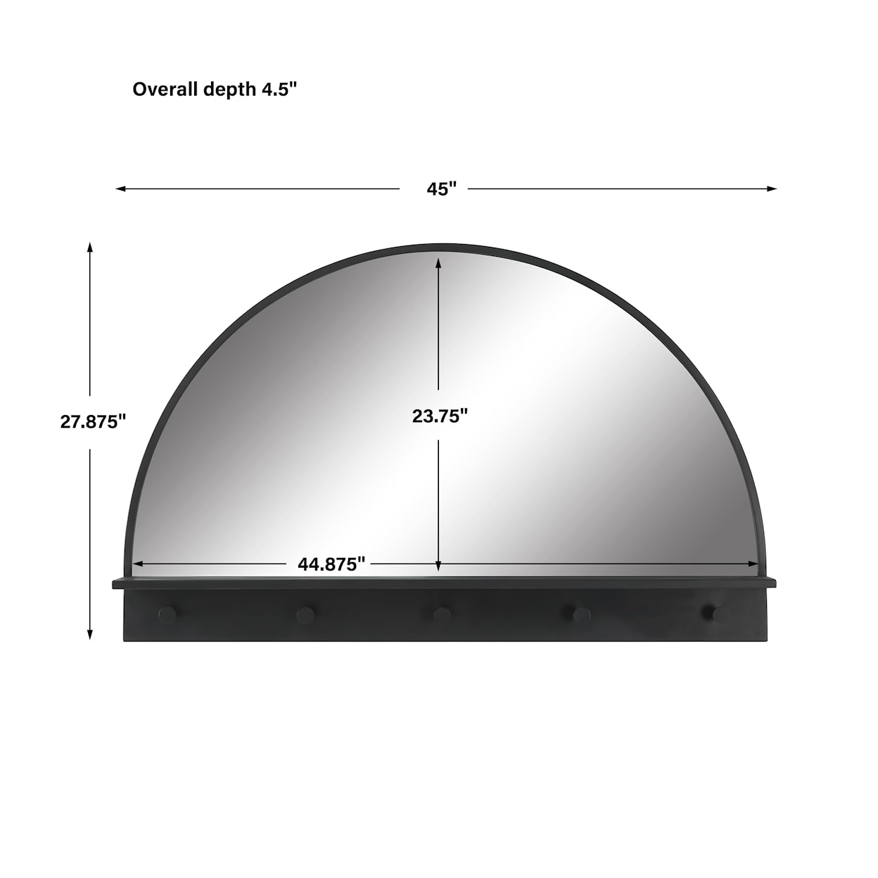 Uttermost Ambry Arched Entryway Mirror