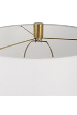 Uttermost Adelia Contemporary Adelia Ivory and Brass Table Lamp