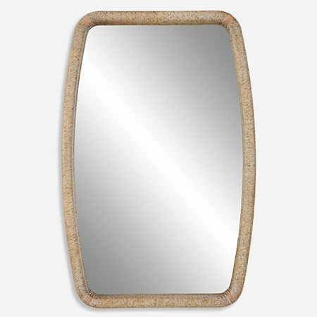 Tiki Rattan Mirror