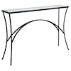 Uttermost Alayna Alayna Black Metal & Glass Console Table