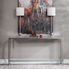 Uttermost Accent Furniture - Occasional Tables Hayley Silver Console Table