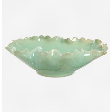 Lila Green Glass Bowl