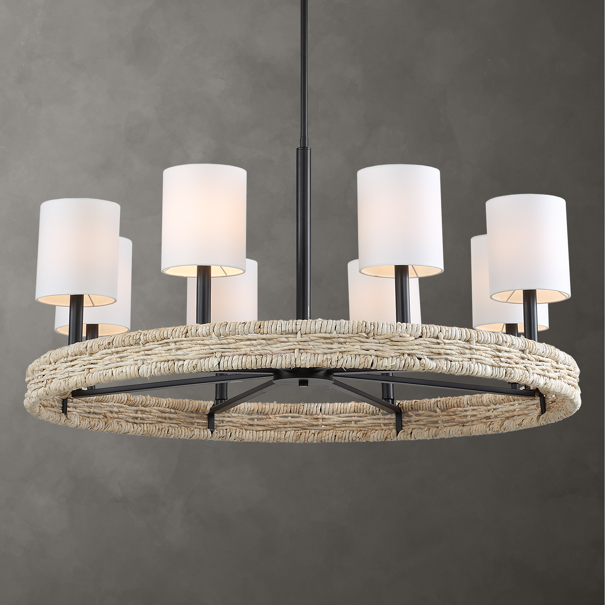 Uttermost Faiyam Faiyam 8 Light Rattan Chandelier