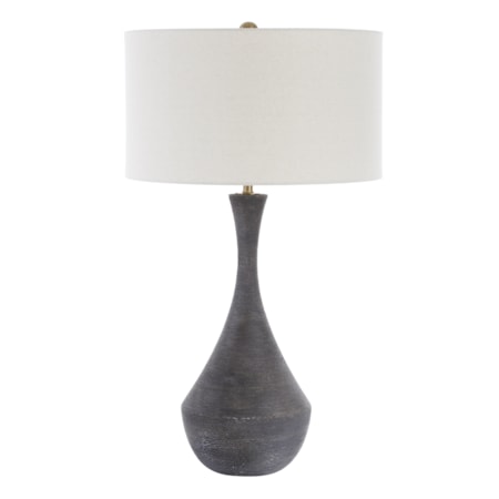 Helston Dark Charcoal Table Lamp