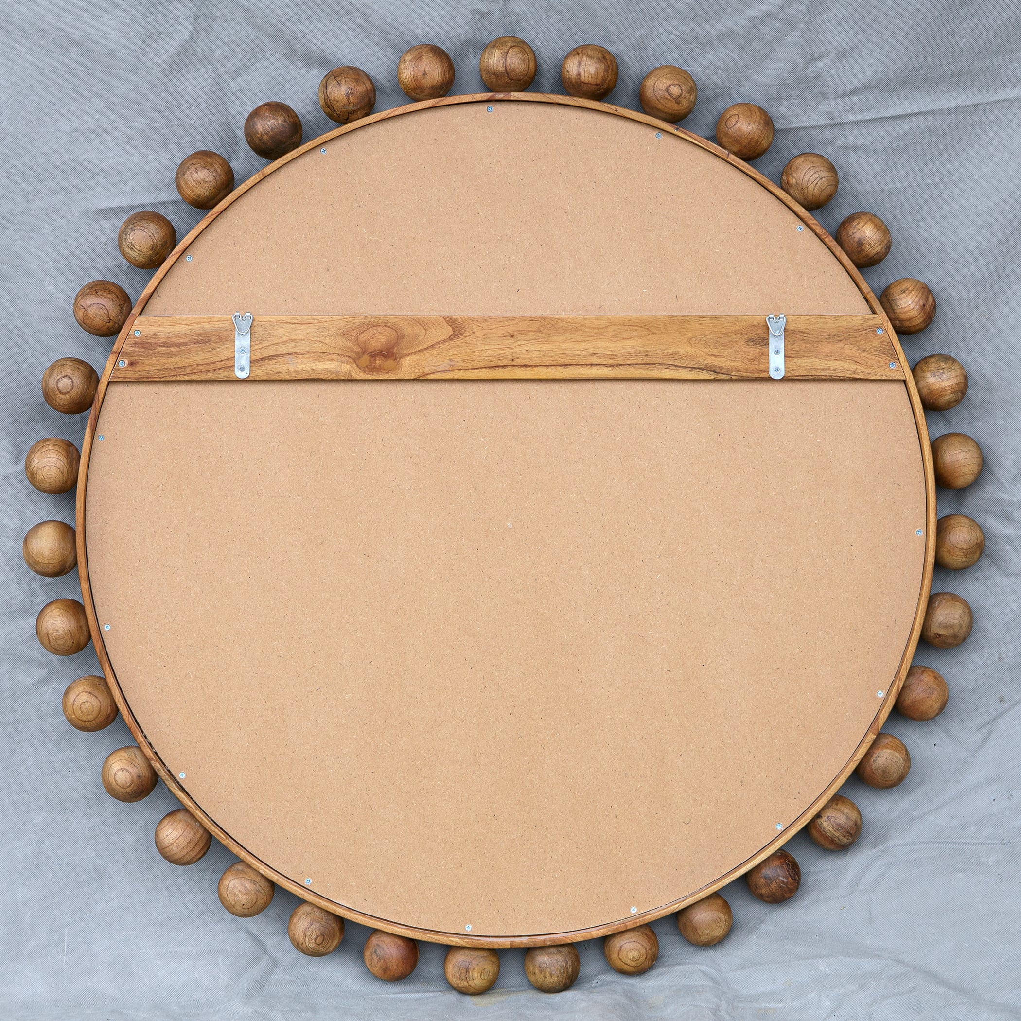 Uttermost Cyra Cyra Wood Beaded Round Mirror