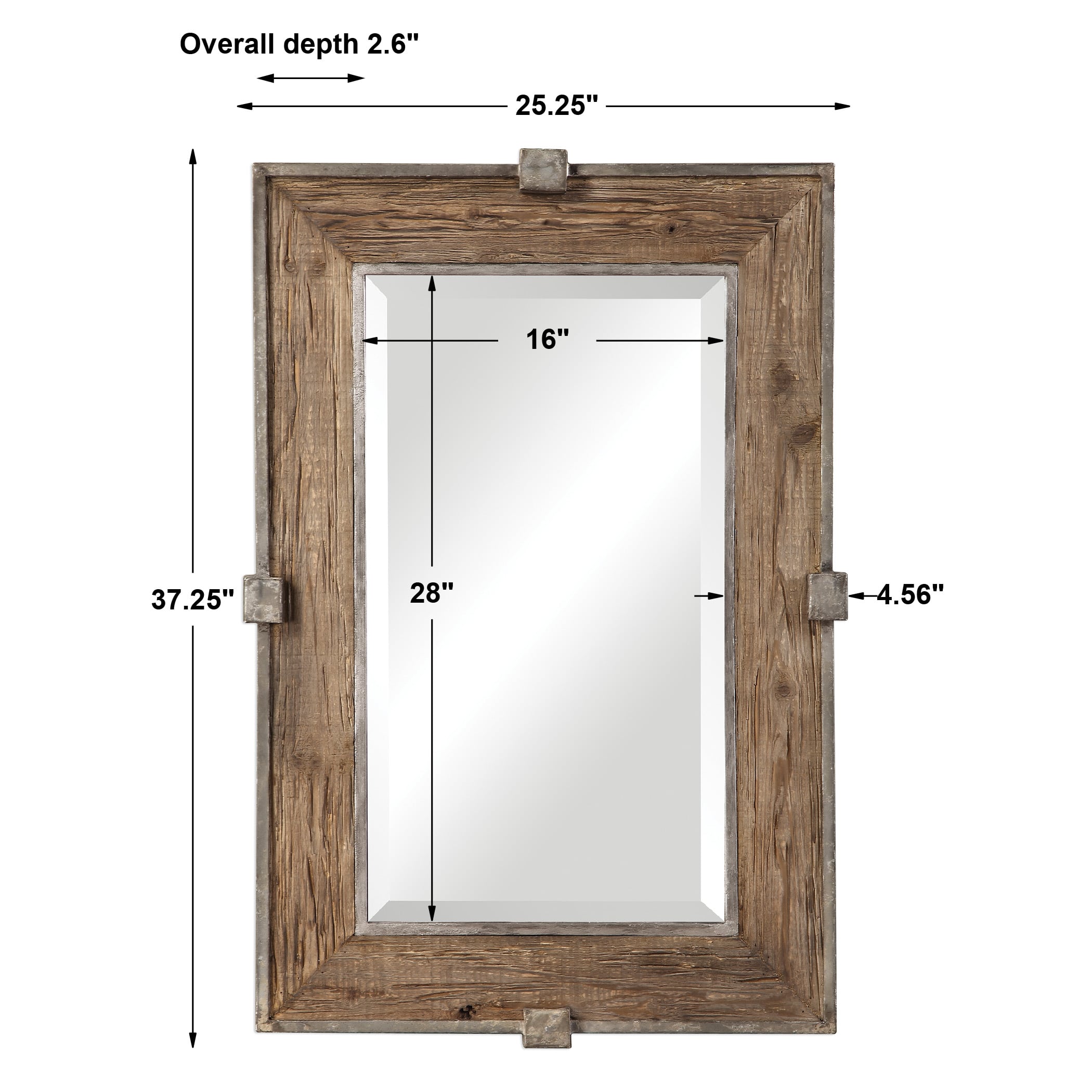Uttermost Mirrors Siringo Weathered Wood Mirror