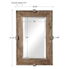 Uttermost Mirrors Siringo Weathered Wood Mirror