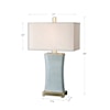 Uttermost Table Lamps Cantarana Blue Gray Table Lamp