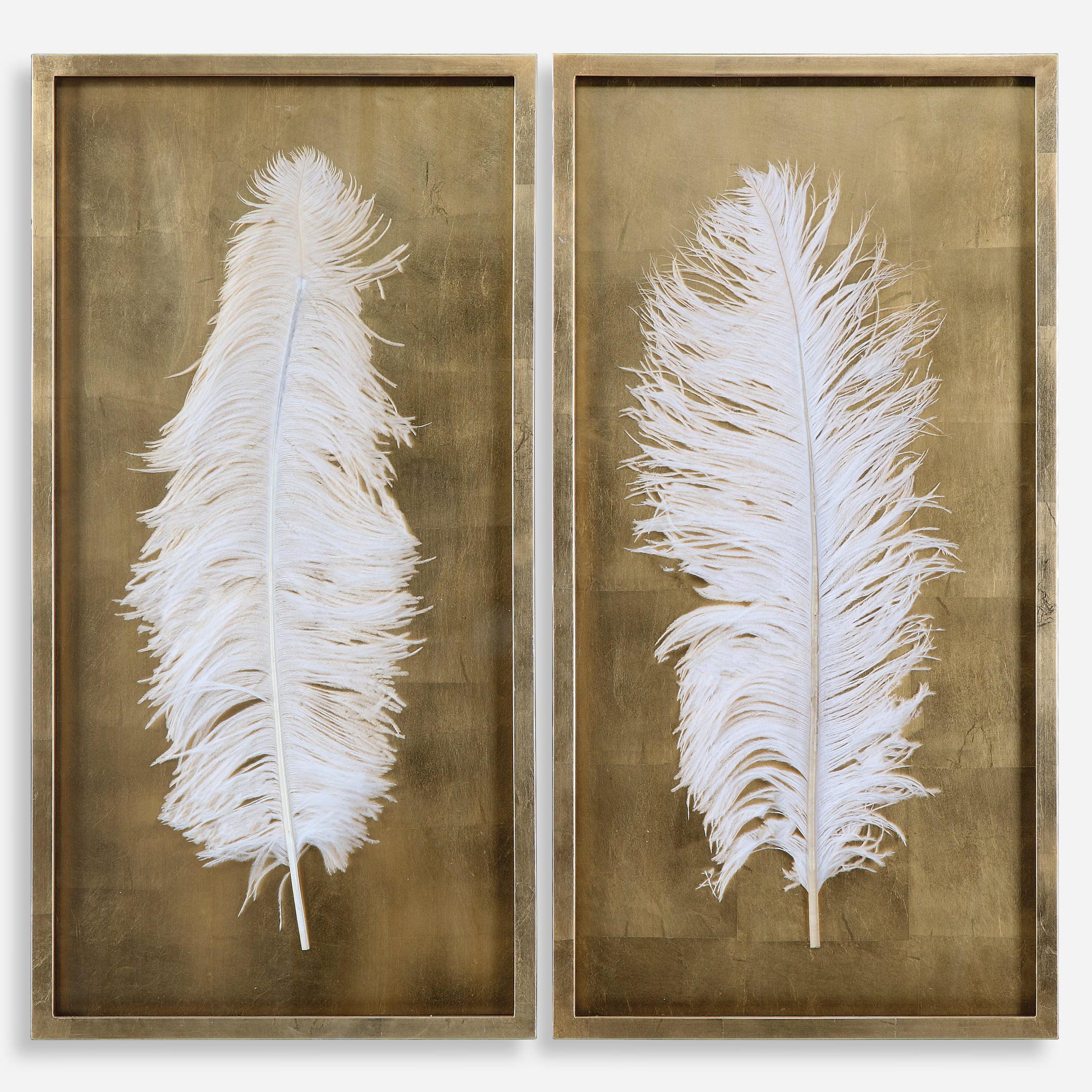 White Feathers (Set of 2)