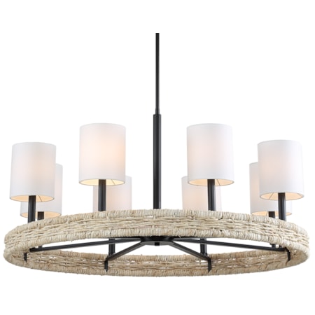 Faiyam 8 Light Rattan Chandelier